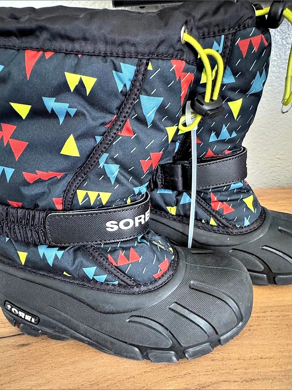 Sorel Youth Tofino Kids Snow Boots Black & Blue Size 2